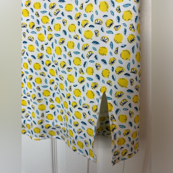 PRINCESS POLLY Positano Lemon Fruit Mini Skirt White Yellow Green Novelty Short - Picture 4 of 9